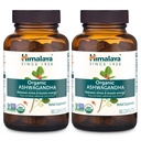 Himalaya Organic Ashwagandha Root, 120 Day Supply - Herbal Adrenal Support Supplements for Stress Relief and Energy Support - USDA Organic, Non-GMO, Vegan, Gluten Free, 60 Caplets, 2 Pack