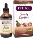 AMBER NATURALZ Petizol Simply Comfort Herbal Supplement for Dogs, Bird, Rabbit | Support for Occasional Discomforts and Normal Body Temperature | 4 Fluid Ounce Glass Bottle | Manufactured in The USA