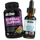 Adrenal Support Cortisol Manager Supplements - Adrenal Fatigue Supplements Capsules Organic Liquid Drops Focus Women Men - Natural Adaptogen Ashwagandha Holy Basil L Tyrosine Complex Health