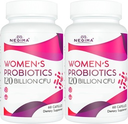 Negima Menopause Supplements for Women, 120 Billion CFUs Probiotics for Women, 13-in-1 Herbs & Botanicals Complex, for Hormone Menopause, Hot Flashes, Night Sweats, Mood Swings, Sleep - 120 Capsules