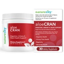 NatureCity AloeCran - Pure Aloe Vera Blend with Cranberry Powder Supplement - Sugar Free Fiber Combo Mix for Digestive and Urinary Health - Gut & Metabolic Health Support - 30 Days of Supply