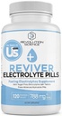 REVIVER Superior Absorption Electrolyte Pills - Salt Tablets for Runners & Fasting Electrolytes Supplement, Sugar-Free Salt Pills for Hydration, Cramp Defense, Keto Support 120, Electrolyte Capsules