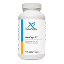 XYMOGEN MedCaps T3, 120 Capsules | Supports Thyroid Hormone and Metabolism, Ashwagandha, Guggul, Zinc, and Selenium, Vegetarian, Gluten-Free, and Non-GMO