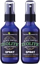 Black Earth Zeolite with Humic Fulvic Acids, Trace Minerals, for Adults and Kids Supports Gut Health, Immune Support, Digestion and Elimination and More 1oz Liquid Pump Spray Supplement (2 Pack)