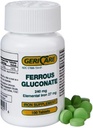 GeriCare Ferrous Gluconate 240mg 100 Tablets Each (Pack of 6)