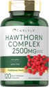 Carlyle Hawthorn Berry Complex 2500mg Capsules | 120 Count | Extract Powder | for Men and Women | Non-GMO & Gluten Free Supplement