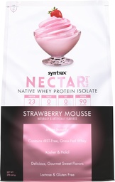 Syntrax Nutrition Nectar Sweets, Whey Protein Isolate, Strawberry Mousse, 2 lbs.