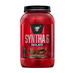 BSN SYNTHA-6 Isolate, Chocolate Post Workout Protein Powder for Muscle Gain, Whey Protein Isolate, Milk Protein Isolate, Essential Amino Acids, Chocolate Milkshake, 2.01 Pounds, 24 Servings