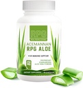 RPG Acemannan Aloe Vera Capsules - Aloevera Dietary Supplement with Immune and Gut Support Aloe Vera Powder Capsule - 60 Pills (250 MG)