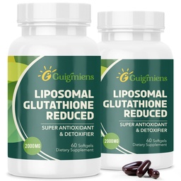 Liposomal Glutathione 2000 MG, 10x Better Absorption, Glutathione Supplement with Hyaluronic Acid + Collagen Peptide + Resveratrol, Powerful Antioxidant, 120 Count