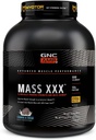 GNC AMP Mass XXX, Clinically Proven Weight Gainer Protein Powder, Improves Strength, Size, 780 Calories, 50g Protein, Micronized Amino Acids, Creatine, Betaine, Cookies & Cream, 13 Servings, 6 SVG