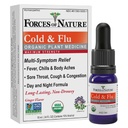 Forces of Nature Natural and Organic Cold Maximum Strength 10ml Non Drowsy Non Addictive Non GMO Relief Chills Body Aches Congestion, White, 0.34 Fl Oz
