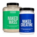 NAKED Soy-Free Protein Bundle: 8LB Vegan Mass Creatine
