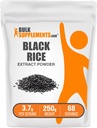 BulkSupplements.com Black Rice Extract Powder - Black Rice Powder, Gluten Free Supplement - Unflavored, 3.7g per Serving, 250g (8.8 oz) (Pack of 1)