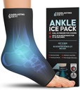 Ankle Ice Pack Wrap for Swelling, Reusable Foot Ice Pack Wrap - Cold Compression Therapy for Pain Relief, Plantar Fasciitis, Sprained Ankles, Achilles Tendonitis Relief