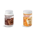 Quest Nutrition Chocolate Milkshake Protein Powder, 22g Protein, 1g Sugar, Low Carb, Gluten Free, 3 Pound, 43 Servings & Salted Caramel Protein Powder; 26g Protein; 1g Sugar; Low Carb; Gluten Free
