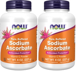 NOW Supplements, Sodium Ascorbate Powder, Buffered, Antioxidant Protection*, 8-Ounce (Pack of 2)