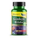 America Medic & Science Ginkgo Biloba 60mg (60 Softgels) | Brain Booster Supplement for Men and Women | Mind Enhancer with Herbal Leaf Extract