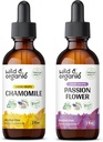 Wild & Organic Chamomile Tincture 2 fl oz & Passionflower Tincture 2 fl oz