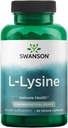 Swanson Amino Acid Ajipure L-Lysine Pharmaceutical Grade 500 Milligrams 90 Veg Capsules