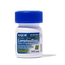 Major Allergy Loratadine 10 mg Tablets - Non-Drowsy Allergy Medicine for Adults and Kids Ages 6+ - Promotes 24-Hour Allergy Relief - Daily Allergy Tablets - Antihistamine - 300 Tablets