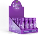 Sleep Shot by Alfa Vitamins - Contains 10 MG of Melatonin, Vitamin B6, L-Theanine for Healthy Sleep & Night time Routine- 2.5oz Shot Bottle - 20 Pack
