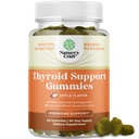 Natures Craft Thyroid Support Gummies - Thyroid Support Gummies for Comprehensive Support for Men and Women with Iodine Selenium and Other Potent Vitamins - Gelatin-Free Non-GMO - 60 Count