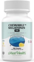 Maxi Health Chewable Melatonin, Kosher Lemon Flavor, Melatonin for Adults & Kids, Natural Aid for Adults & Children, Melatonin Chewables Alternative to Melatonin Gummies Kids Dose, (200 Count)