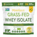 MariGold Grassfed Whey Isolate Protein Powder - Unflavored 2LB - Muscle Building & Recovery - 100% Pure, Cold Processed, Micro Filtered, Non-GMO, rBGH Free, Soy Free, Gluten Free, Lactose Free