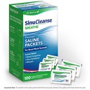 SinuCleanse Pre-Mixed Saline Packets for Sinus Rinse and Nasal Irrigation Systems, 100 Count, Made in USA, All-Natural, Pharmaceutical Grade and PH Balanced