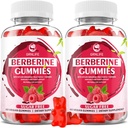 Berberine Gummies with Ceylon Cinnamon 1500mg High Potency Berberine HCL Supplement for Immune and Metabolism Support, Sugar Free, Raspberry Flavor - 120 Count
