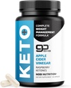 Keto Pills with Apple Cider Vinegar, The Mother & BHB | 1000mg GoBHB Exogenous Ketones & Raspberry Ketones for Metabolism, Ketosis & ACV Keto Diet Support | Gluten-Free Supplements | 60 Capsules