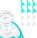 FireAnt Silicone Salt Pads Refills Compatible with Navage Nasal Care, Reusable Saline Pods Replacement Accessories, Easy Operation (12 Pack - White 6 + Blue 6)