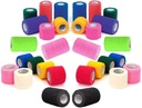 Prairie Horse Supply Vet Wrap Tape Bulk (Assorted Colors) (6 Pack) (4 Inches Wide) Vet Wrap Medical First Aid Tape Self Adhesive Adherent for Ankle Wrist Sprains and Swelling