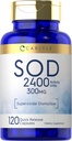 Carlyle S.O.D. Supplement Capsules | 300mg | 120 Count | Superoxide Dismutase | Non-GMO and Gluten Free