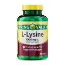 L-Lysine 1000mg Tablets – Essential Amino Acid for Immune Support, Collagen Formation, and Skin Health – High-Potency Lysine Supplement, 100 Count, Gluten-Free (Pack of 1)