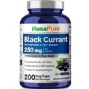 NusaPure Black Currant Capsules, 250 mg, 200 Veg Capsules (Non-GMO, Vegan)