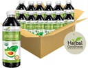 Herbal Goodness Avocado Leaf Extract Liquid Supplement - Probiotic Protein Gut Health Fiber Supplement Bone Health & Immune Support -12(12oz) btls (Pack of 12)