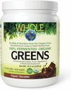 Whole Earth & Sea from Natural Factors, Organic Fermented Greens, Vegan Whole Food Supplement, Chocolate, 15.5 Oz