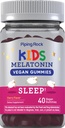 Piping Rock Kids Melatonin Gummy 1mg | 40 Gummies | Cherry Flavor | Vegan, Non-GMO, Gluten Free Supplement