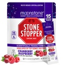 Moonstone Stone Stopper Drink Mix, Cranberry Raspberry, Kidney Stone Prevention, Calcium Oxalate Protector, Developed by Urologists to Improve Hydration and Support Kidney Health, 15 Day Supply
