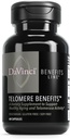 DAVINCI Labs Telomere Benefits - Dietary Supplement to Support Healthy Aging, Antioxidant Levels, Memory and Telomerase Activity* - with Astragalus Root Extract - Gluten-Free - 60 Vegetable Capsules