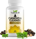 Candida Cleanse (60 Capsules) Advanced Intestinal Overgrowth Detox - Includes Oregano Leaf, Wormwood, Black Walnut - Promotes Digestive Health & Regularity for Women and Men