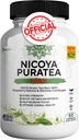 Nicoya PuraTea Max Green Tea Extract & Green Coffee Bean for Metabolism Support, Natural Energy Boost, Antioxidant-Rich Supplement – 60 Capsules