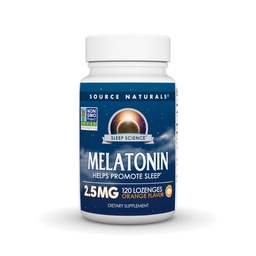 Source Naturals Melatonin 2.5 mg - 120 Orange Flavored Lozenges