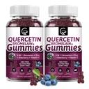 (2 Pack) Quercetin Gummies - Quercetin with Bromelain 2378mg - Blend with Elderberry, Echinacea Purpurea Extract, Zinc, Vitamin C,D3,K2, Complex Supports Immune, Cardiovascular & Respiratory Function