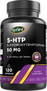Oxify 5-HTP 5-Hydroxytryptophan 50 mg | 120 Capsules | Gluten-Free, Non-GMO | Supplement Made in USA