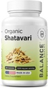 Organic Shatavari 1200mg, 60 Capsules - Lactation Support Vitamins, Hormonal Balance for Women, Asparagus Racemosus Root