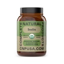 Organic Inulin Capsules 520mg - Organic Inulin Powder Fiber from Jerusalem Artichoke, Prebiotic Fiber Support for Gut Digestion, Clean Plant Based Formula, Vegan Non GMO, 100 Capsules Made in USA