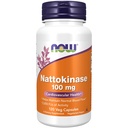 NOW Foods Nattokinase 100 mg 120 VegiCaps (Pack of 2)